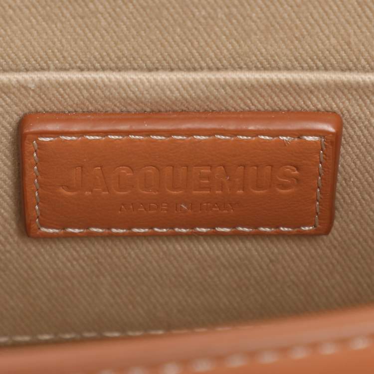 Pre Owned Jacquemus Brown Leather Le Chiquito Moyen Top Handle Bag
