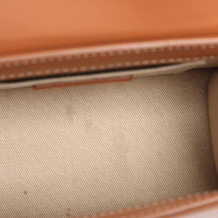 Pre Owned Jacquemus Brown Leather Le Chiquito Moyen Top Handle Bag
