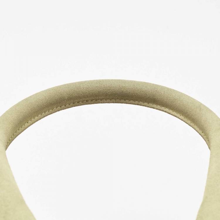 Pre Owned Jacquemus Light Green Suede Le Chiquito Moyen Top Handle Bag