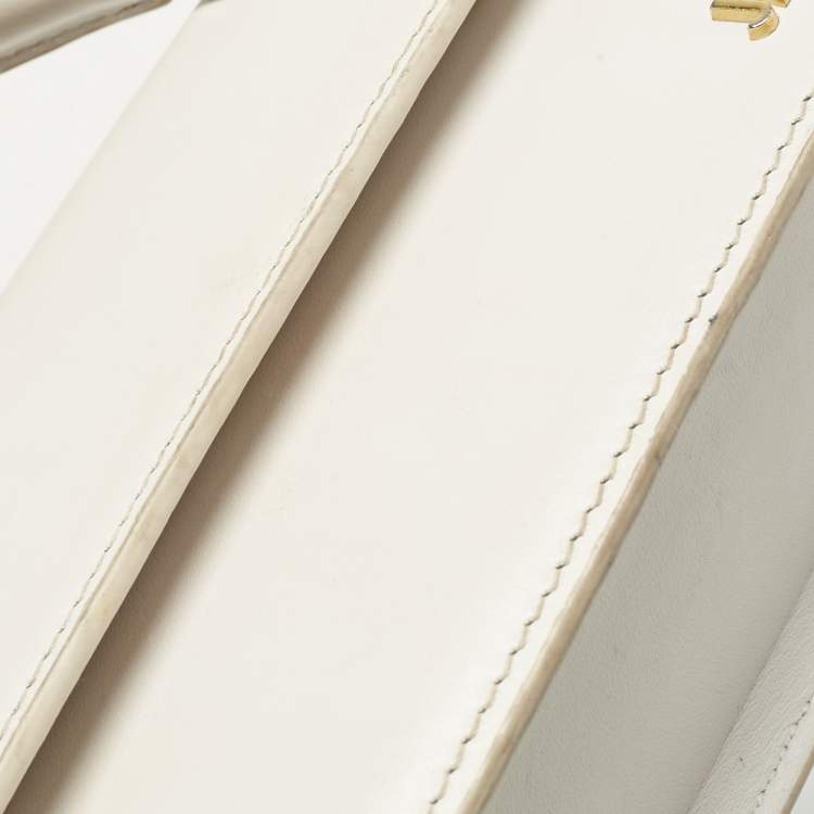 Pre Owned Jacquemus White Leather Le chiquito Long Top Handle Bag