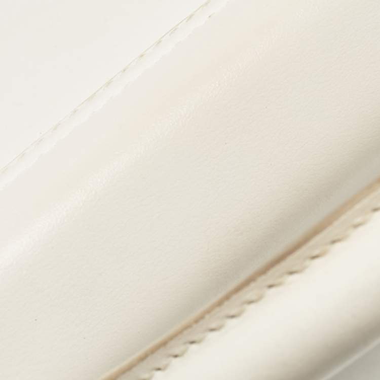 Pre Owned Jacquemus White Leather Le chiquito Long Top Handle Bag