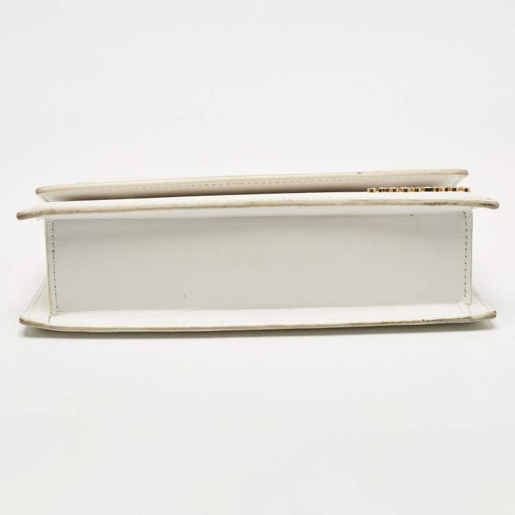 Pre Owned Jacquemus White Leather Le chiquito Long Top Handle Bag