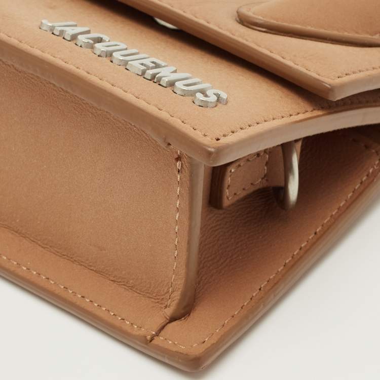 Pre Owned Jacquemus Brown Leather Mini Le Chiquito Top Handle Bag