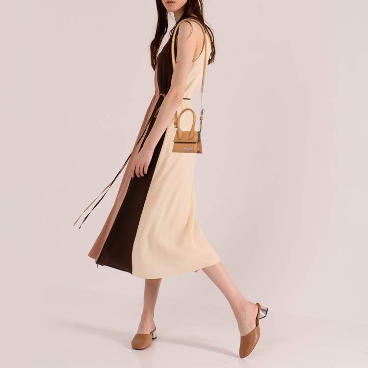 Pre Owned Jacquemus Brown Leather Mini Le Chiquito Top Handle Bag