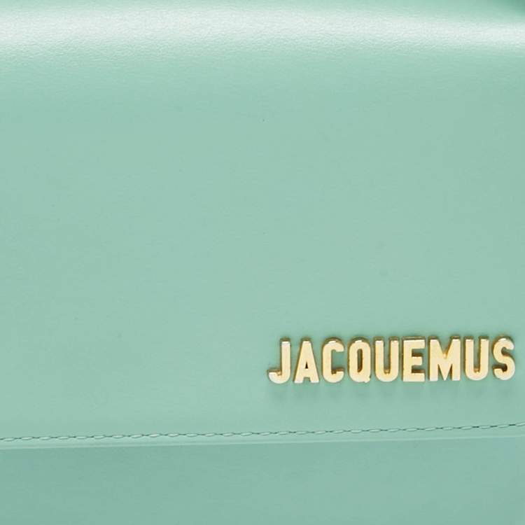 Pre Owned Jacquemus Light Green Le Carinu Shoulder Bag