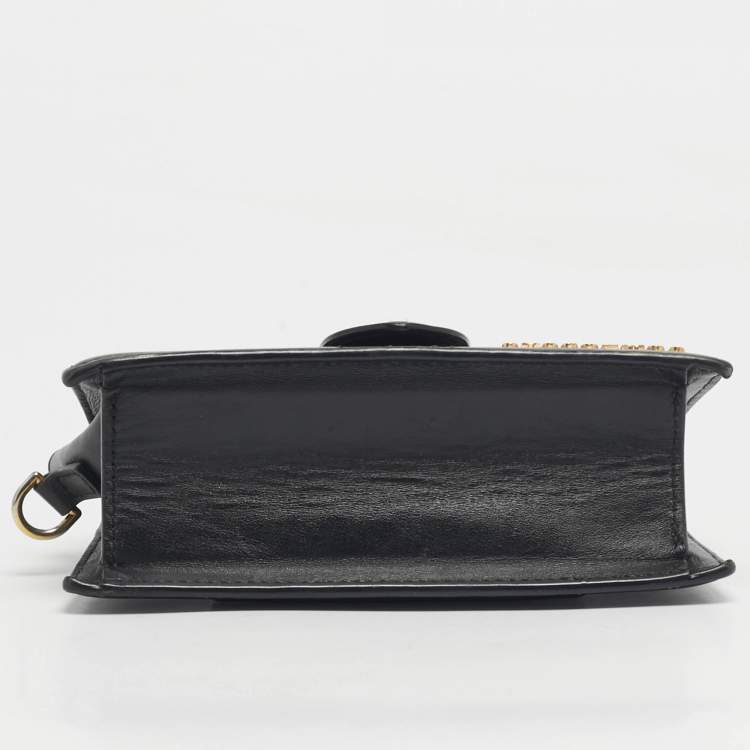 Pre Owned Jacquemus Black Leather Le Bambino Mini Top Handle Bag