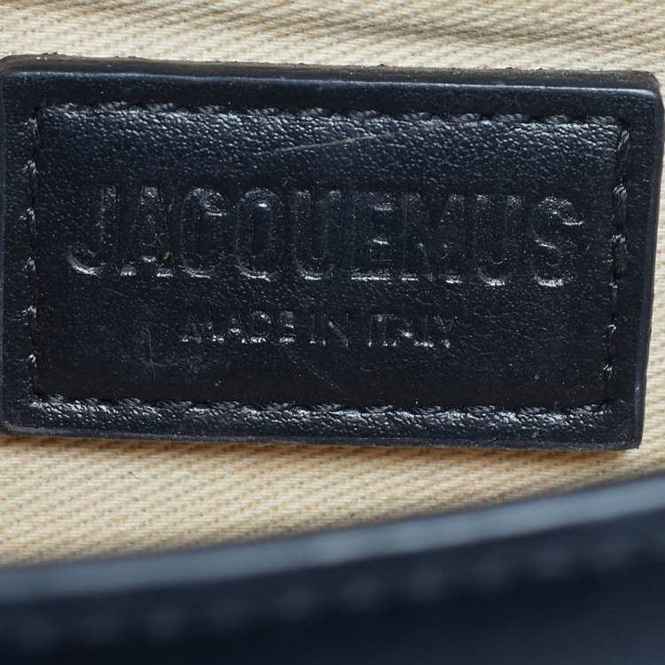 Pre Owned Jacquemus Black Leather Le Bambino Mini Top Handle Bag