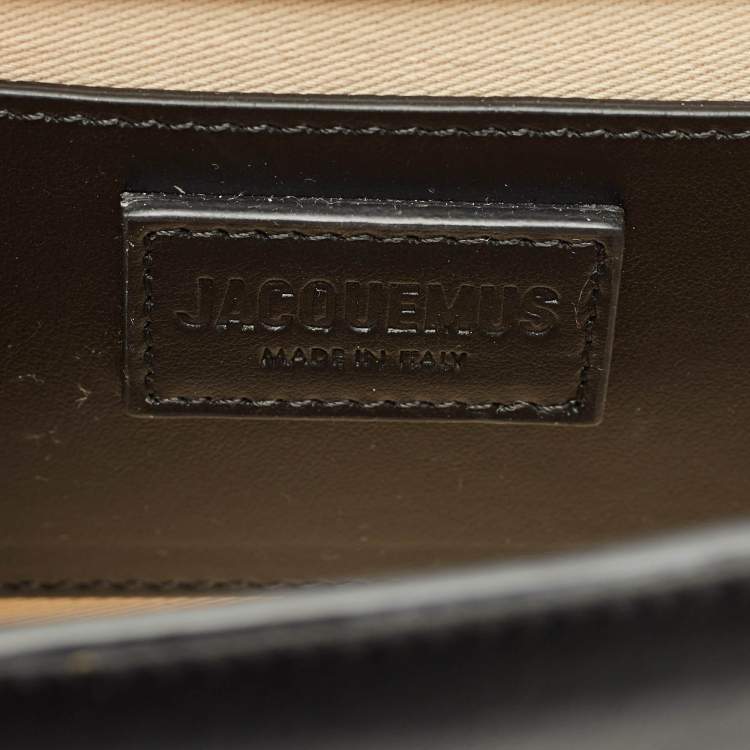 مملوكة مسبقًا Jacquemus Black Leather Le Grand Bambino Top Handle Bag