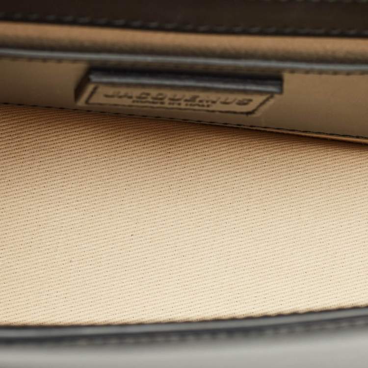 مملوكة مسبقًا Jacquemus Black Leather Le Grand Bambino Top Handle Bag