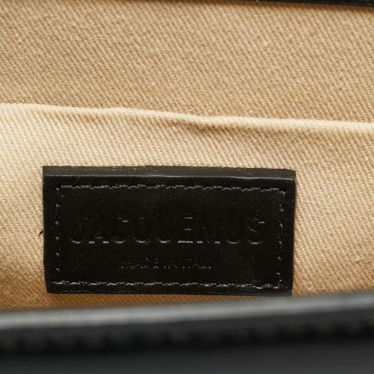Pre Owned Jacquemus Black Leather Grand Le Chiquito Top Handle Bag