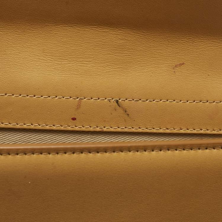 Pre Owned Jacquemus Tan Leather Mini Le Bambino Top Handle Bag