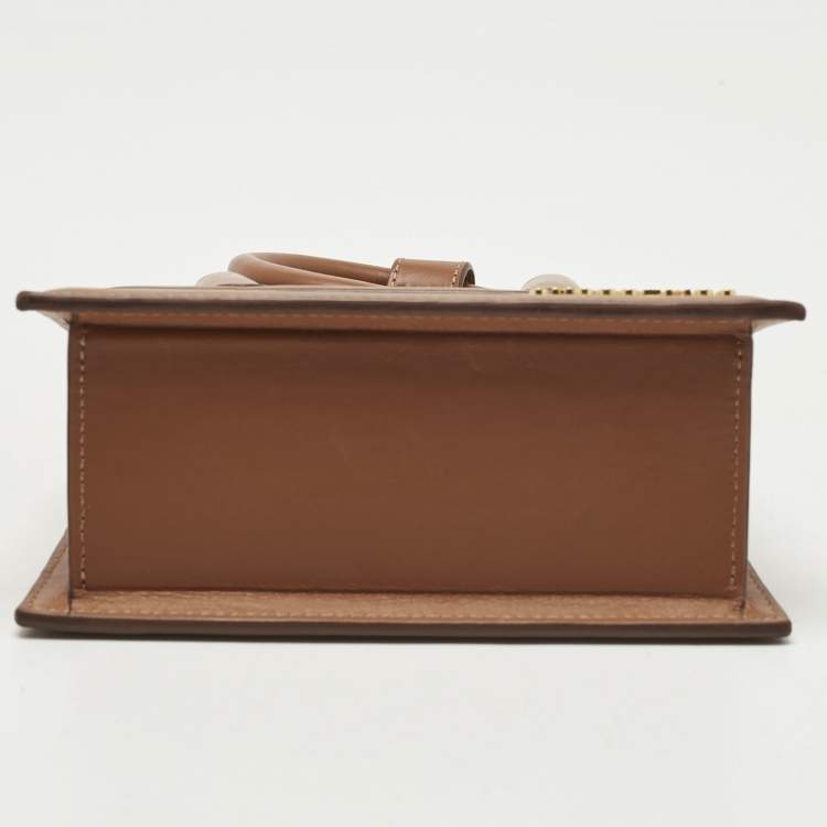 Pre Owned Jacquemus Brown Leather Le Chiquito Noeud Top Handle Bag