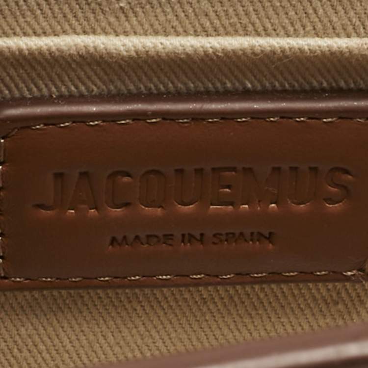 Pre Owned Jacquemus Brown Leather Le Chiquito Noeud Top Handle Bag