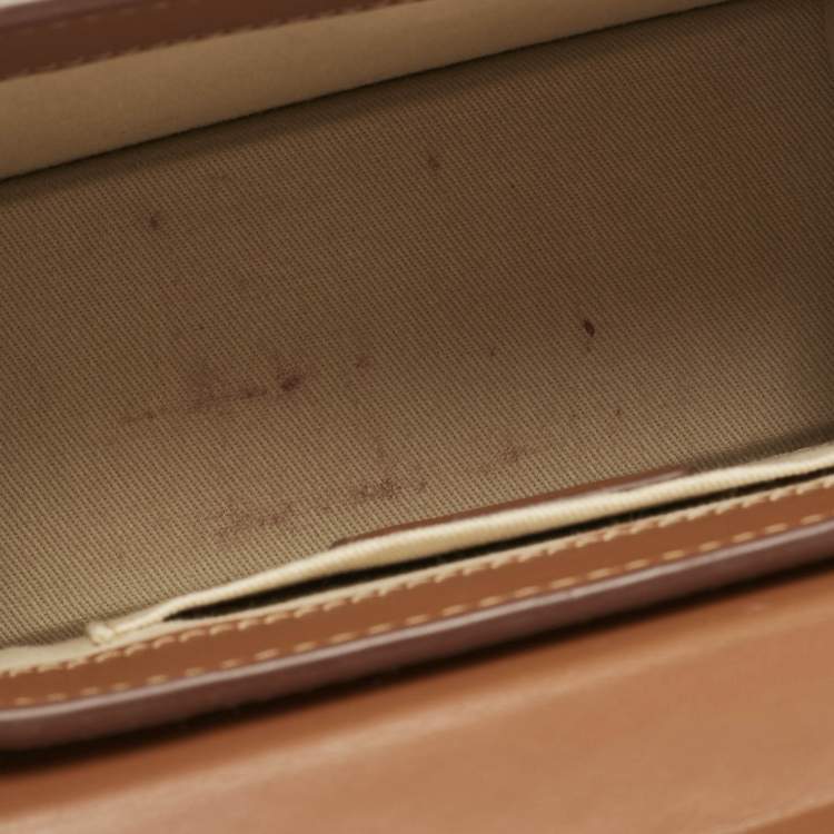 Pre Owned Jacquemus Brown Leather Le Chiquito Noeud Top Handle Bag