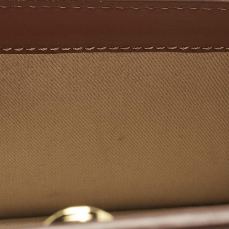 Pre Owned Jacquemus Brown Leather Le Chiquito Noeud Top Handle Bag