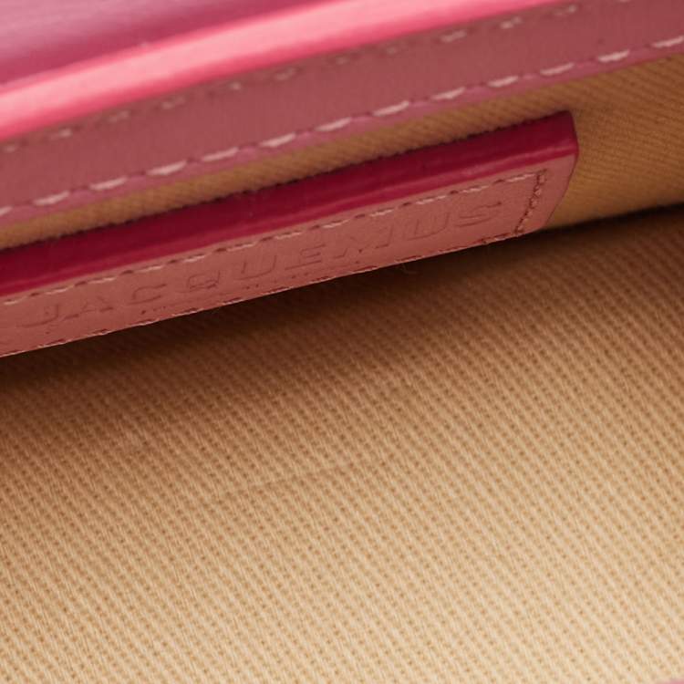Pre Owned Jacquemus Pink Leather Mini Le Chiquito Top Handle Bag