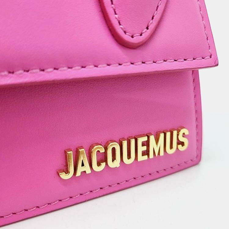 Pre Owned Jacquemus Pink Leather Le Chiquito Mini Crossbody Bag