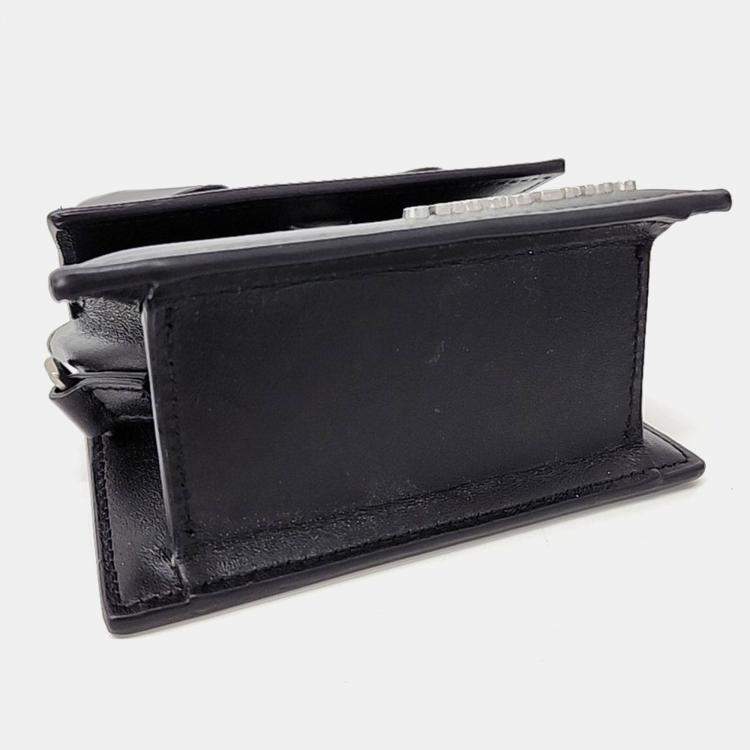 Pre Owned Jacquemus Black Leather Le Chiquito Mini Crossbody Bag