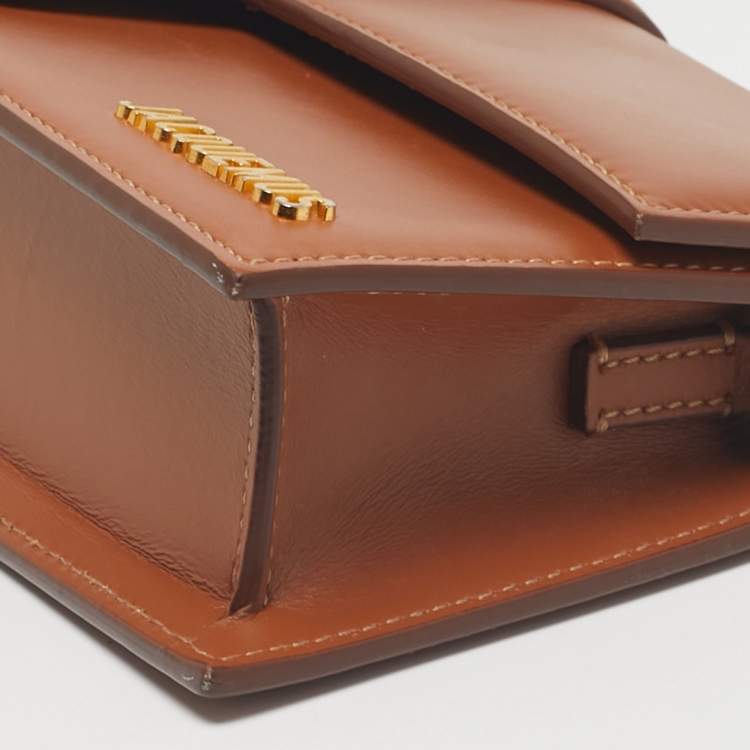 Pre Owned Jacquemus Brown Leather Le Bambino Long Shoulder Bag