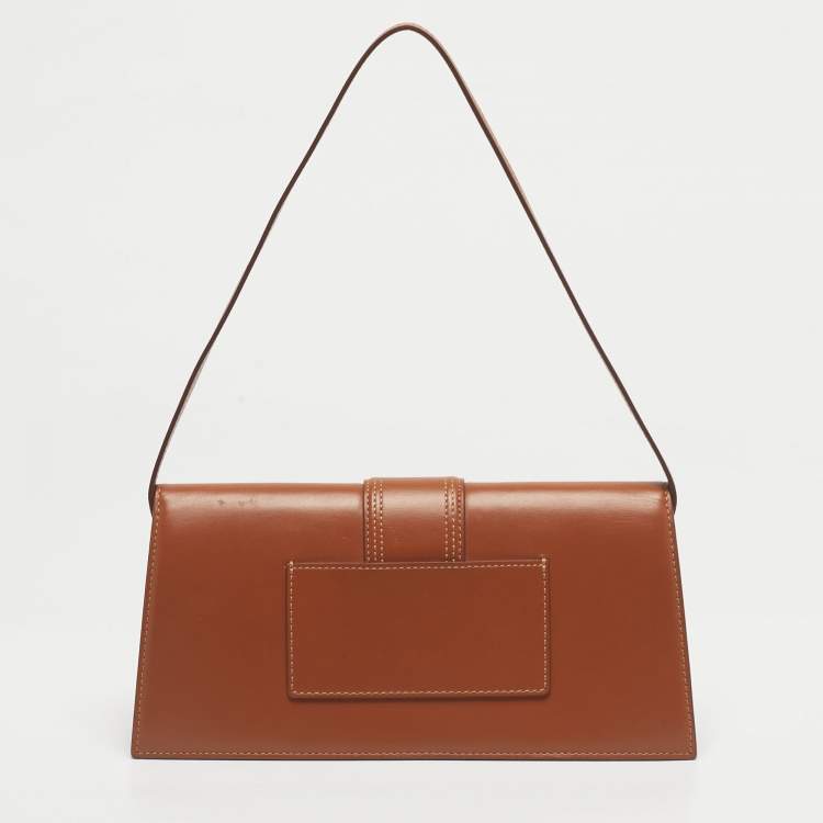 Pre Owned Jacquemus Brown Leather Le Bambino Long Shoulder Bag