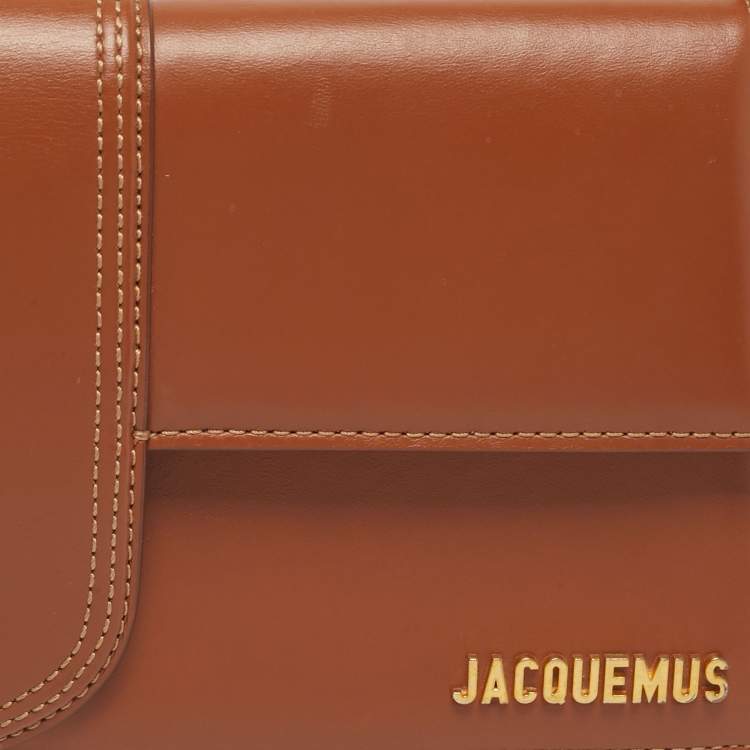 Pre Owned Jacquemus Brown Leather Le Bambino Long Shoulder Bag