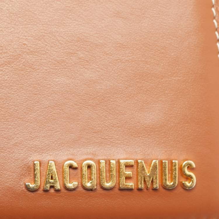 Pre Owned Jacquemus Brown Leather Le Chiquito Moyen Top Handle Bag
