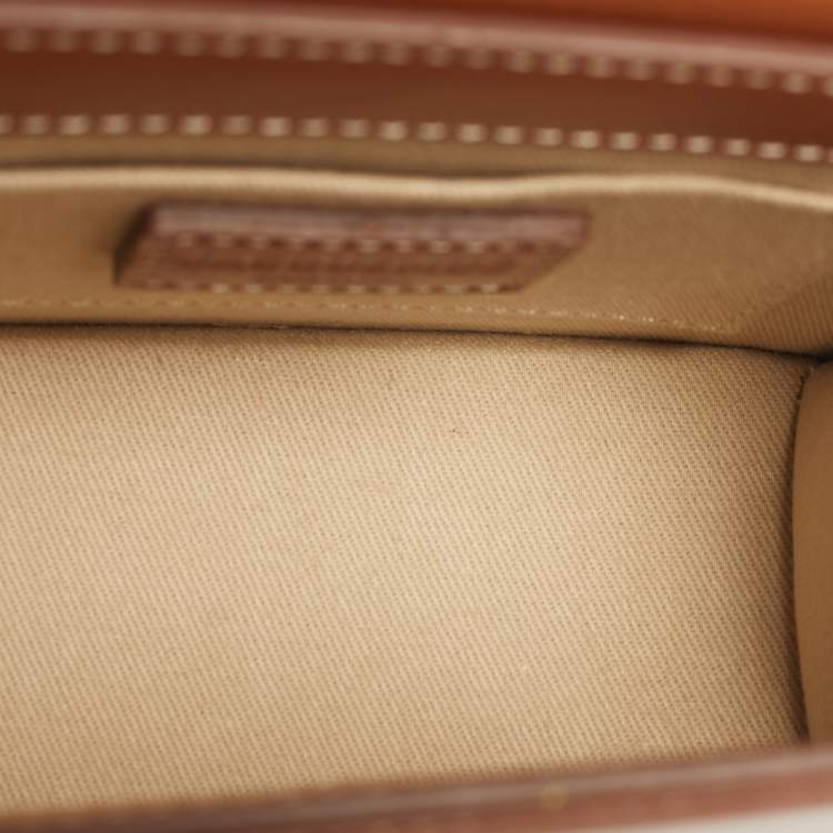 Pre Owned Jacquemus Brown Leather Le Chiquito Moyen Top Handle Bag