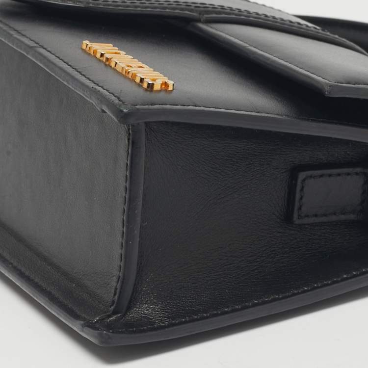 Pre Owned Jacquemus Black Leather Le Grand Bambino Top Handle Bag