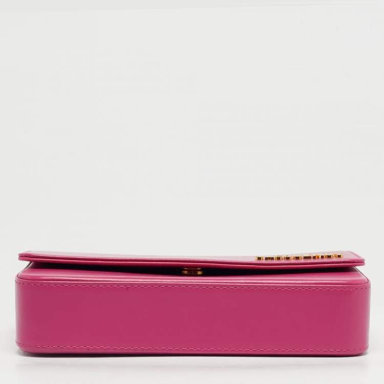 مملوكة مسبقًا Jacquemus Pink Leather Le Carinu Shoulder Bag