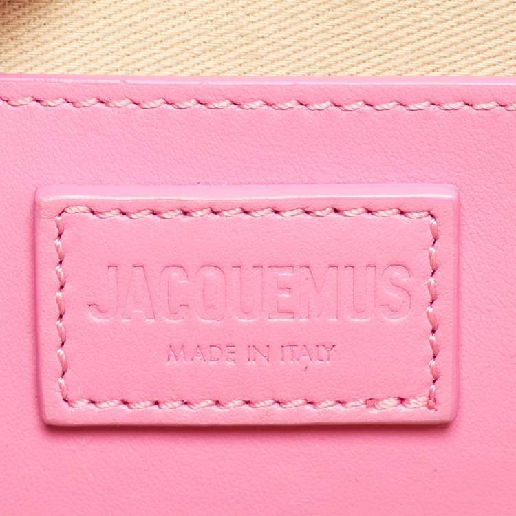 مملوكة مسبقًا Jacquemus Pink Leather Le Bambino Long Shoulder Bag