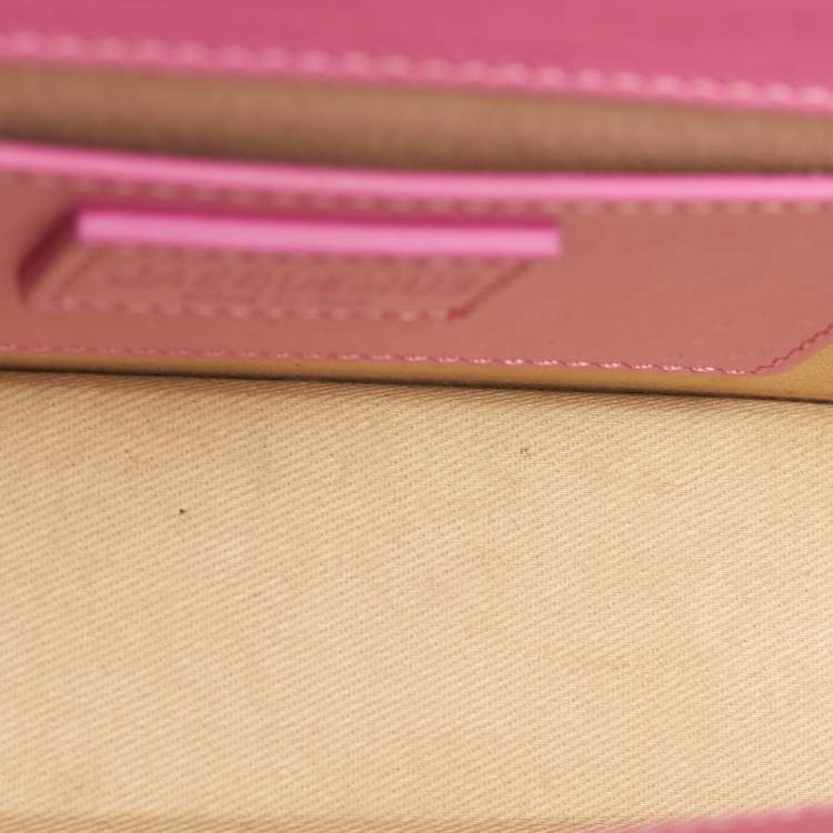 مملوكة مسبقًا Jacquemus Pink Leather Le Bambino Long Shoulder Bag