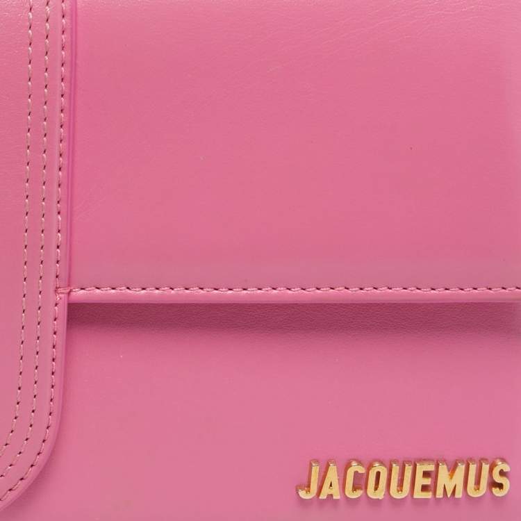 مملوكة مسبقًا Jacquemus Pink Leather Le Bambino Long Shoulder Bag