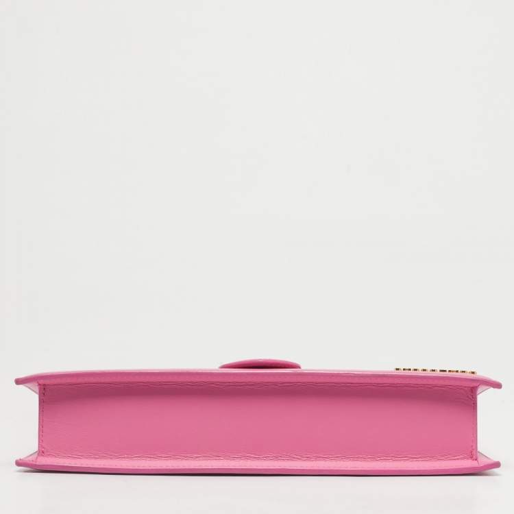 مملوكة مسبقًا Jacquemus Pink Leather Le Bambino Long Shoulder Bag
