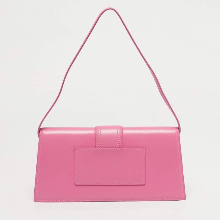 مملوكة مسبقًا Jacquemus Pink Leather Le Bambino Long Shoulder Bag