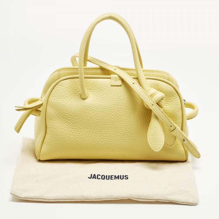 Pre Owned Jacquemus Yellow Leather Le Petit Turismo Bag