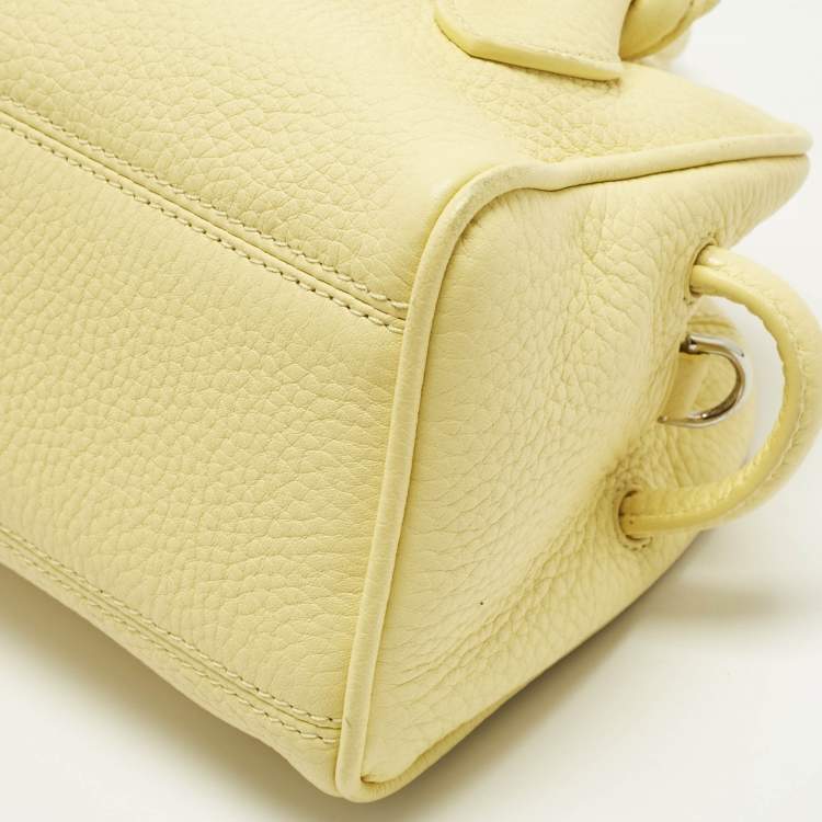 Pre Owned Jacquemus Yellow Leather Le Petit Turismo Bag