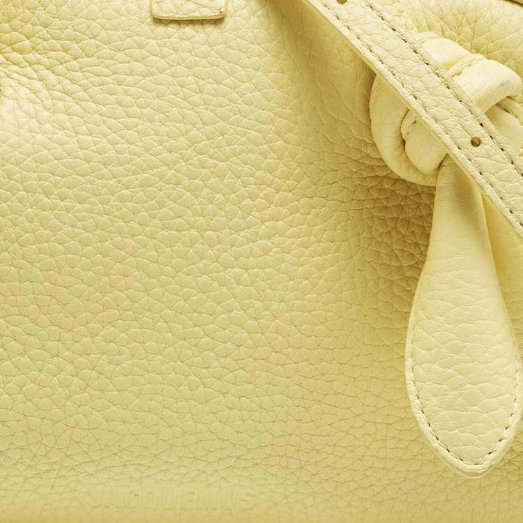 Pre Owned Jacquemus Yellow Leather Le Petit Turismo Bag