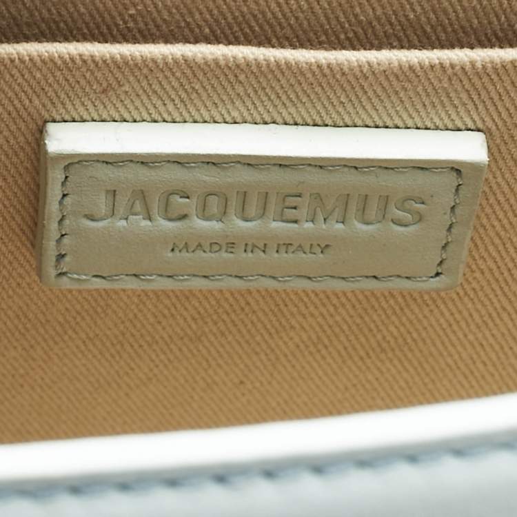 Pre Owned Jacquemus Light Blue Leather Grand Le Chiquito Top Handle Bag