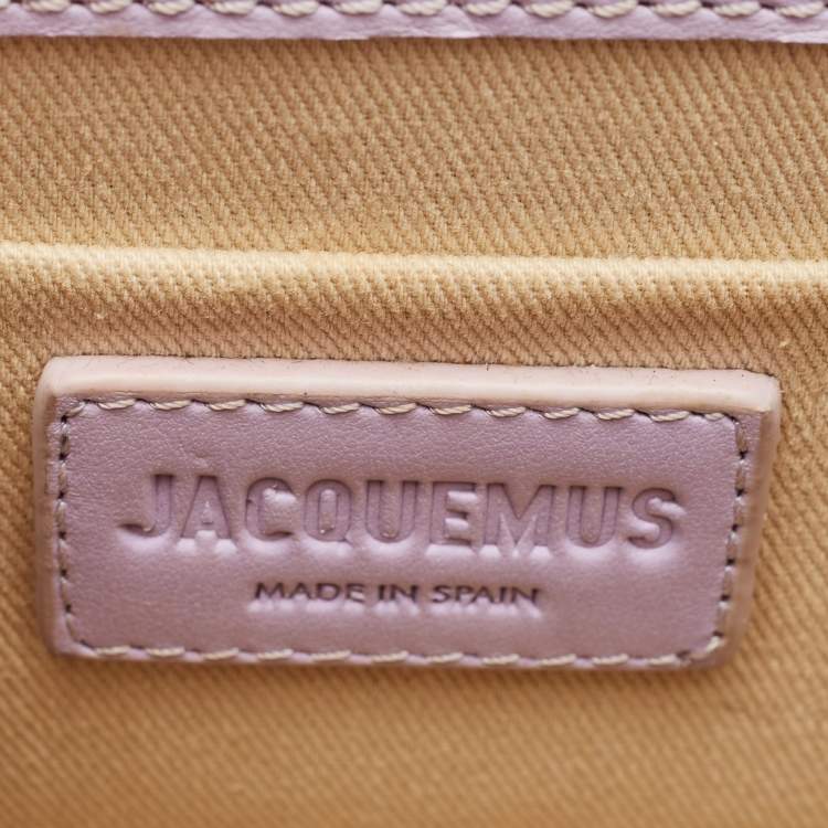 مملوكة مسبقًا Jacquemus Lilac Leather Le Chiquito Noeud Top Handle Bag