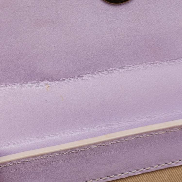 مملوكة مسبقًا Jacquemus Lilac Leather Le Chiquito Noeud Top Handle Bag