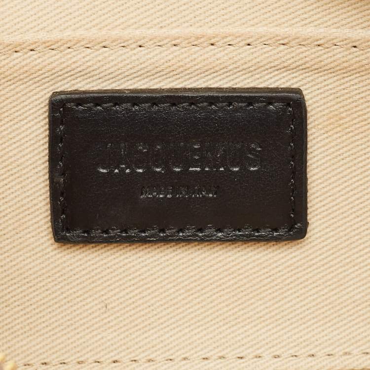 Pre Owned Jacquemus Beige Lizard Embossed Leather Le Bisou Perle Bag