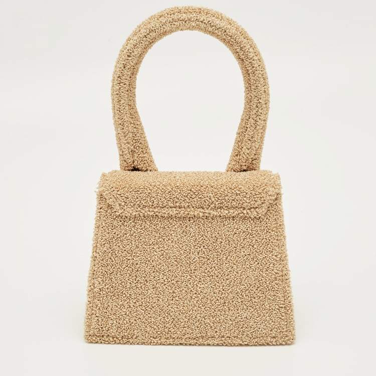 Pre Owned Jacquemus Beige Le Papier Le Chiquito Moyen Top Handle Bag