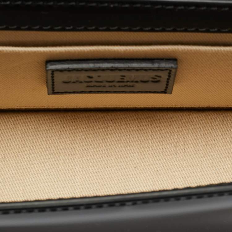 Pre Owned Jacquemus Black Glossy Leather Le Chiquito Long Top Handle Bag