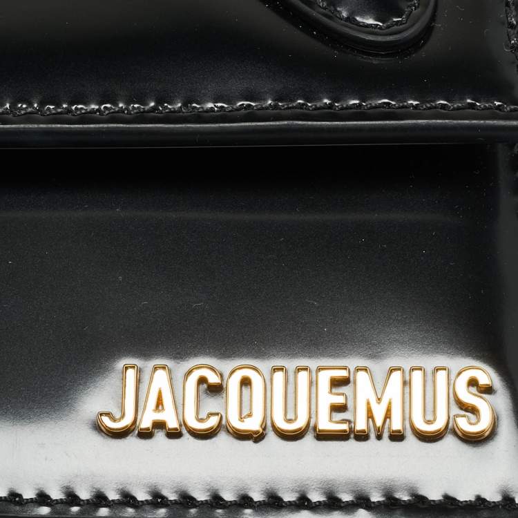 Pre Owned Jacquemus Black Glossy Leather Le Chiquito Long Top Handle Bag