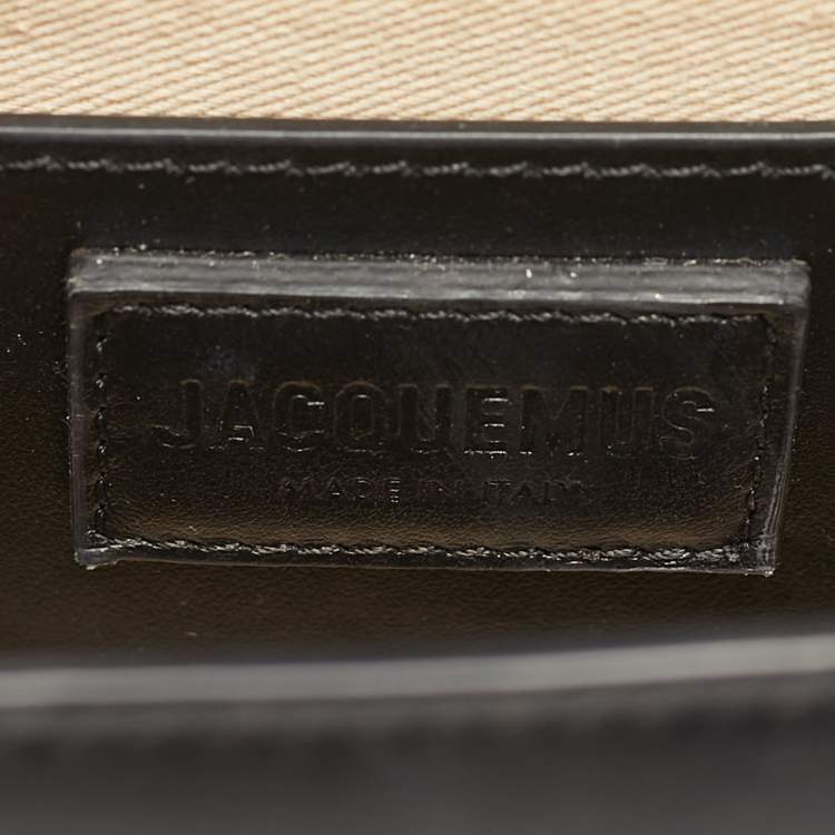 Pre Owned Jacquemus Le Grand Bambino Black Leather Top Handle Bag