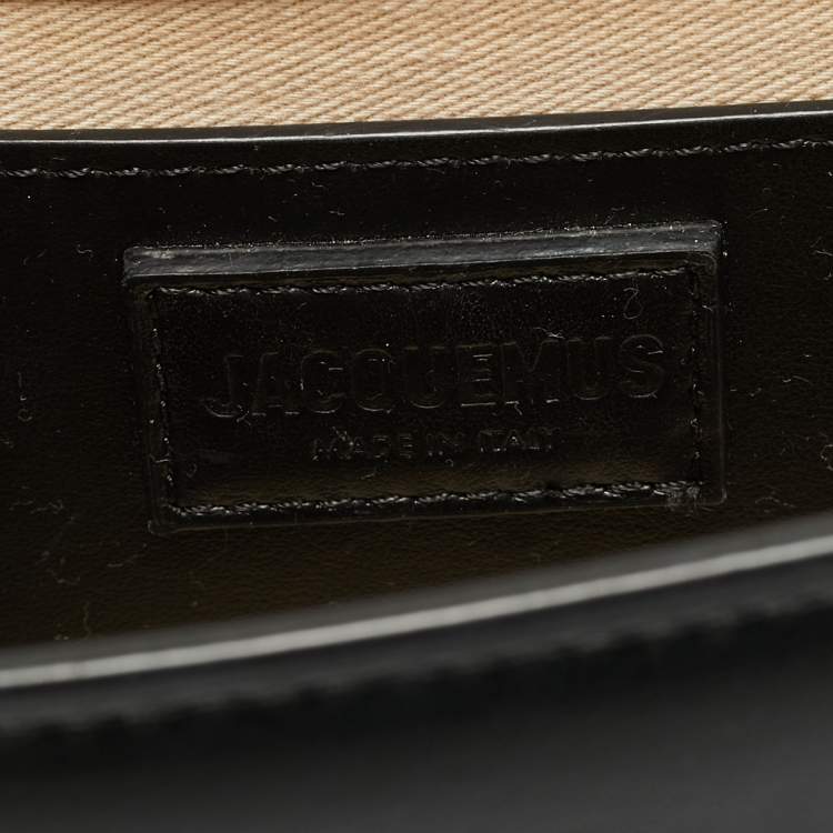 Pre Owned Jacquemus Le Grand Bambino Black Leather Top Handle Bag