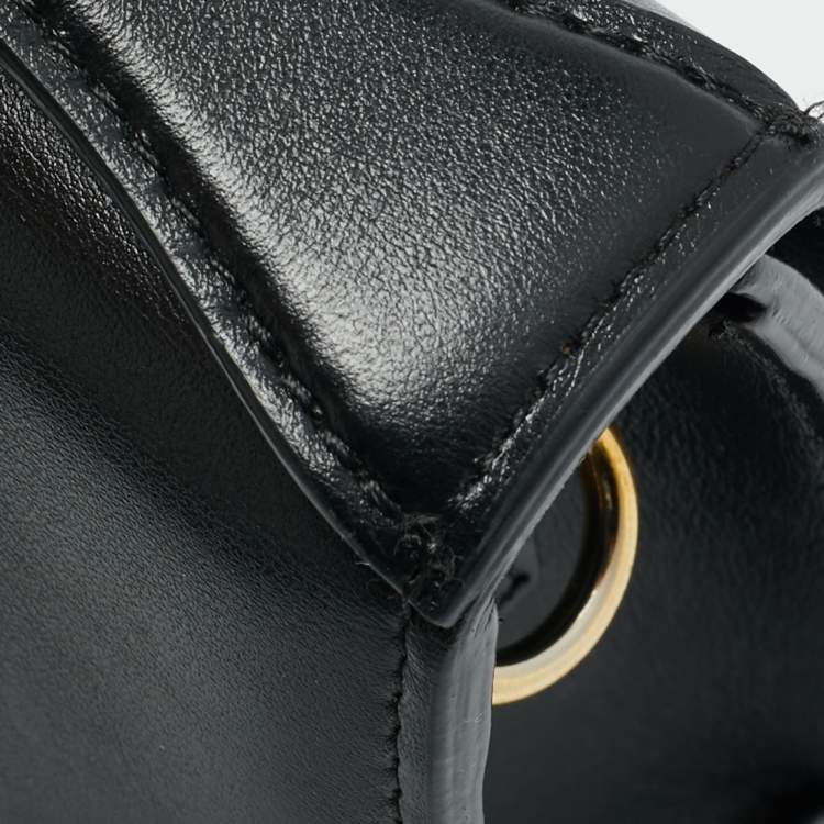 Pre Owned Jacquemus Le Grand Bambino Black Leather Top Handle Bag