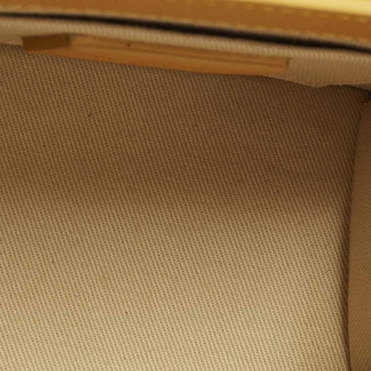 Pre Owned Jacquemus Le Chiquito Moyen Yellow Leather Top Handle Bag