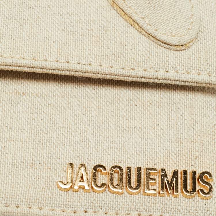 مملوكة مسبقًا Jacquemus Long Le Chiquito Beige Canvas Top Handle Bag