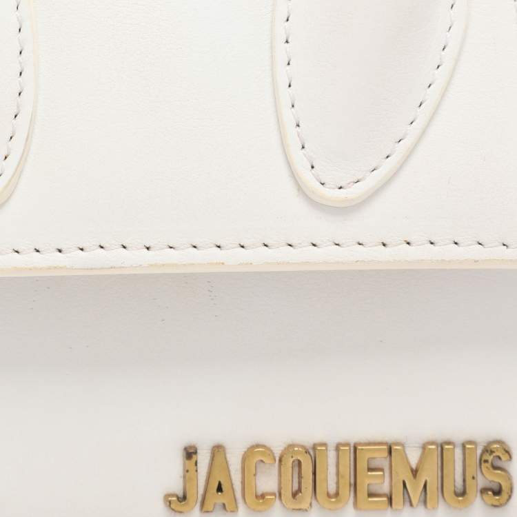 مملوكة مسبقًا Jacquemus le chiquito Micro White Leather Clutch